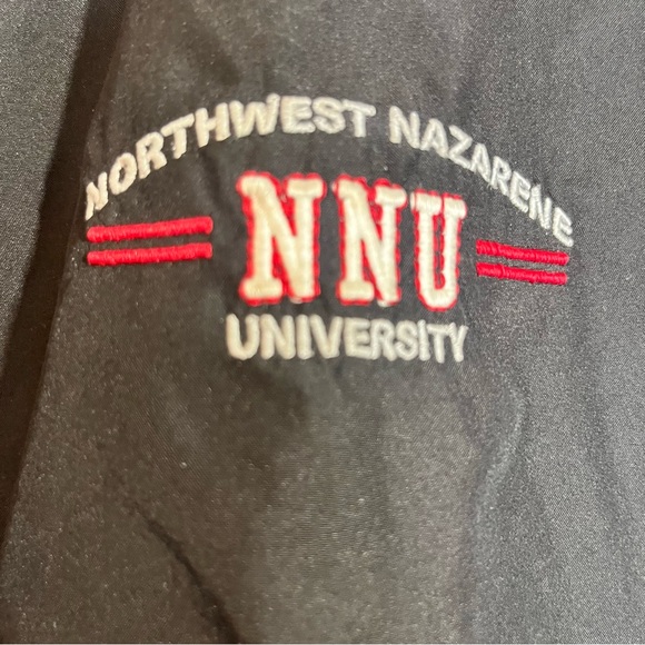 Holloway Northwest Nazarene University NNU Full Zip Windbreaker Jacket Black Red - Picture 5 of 12